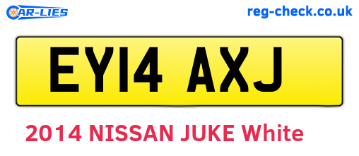 EY14AXJ are the vehicle registration plates.