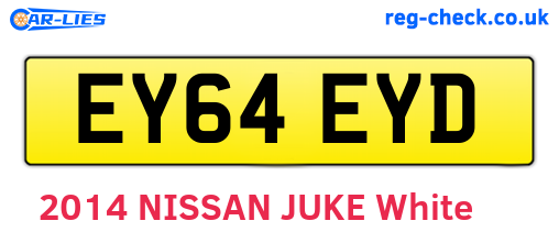 EY64EYD are the vehicle registration plates.