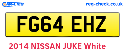 FG64EHZ are the vehicle registration plates.