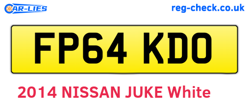 FP64KDO are the vehicle registration plates.