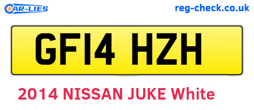 GF14HZH are the vehicle registration plates.
