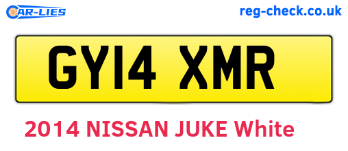 GY14XMR are the vehicle registration plates.
