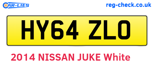 HY64ZLO are the vehicle registration plates.