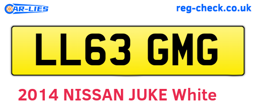 LL63GMG are the vehicle registration plates.