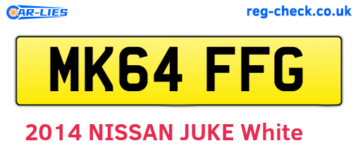 MK64FFG are the vehicle registration plates.