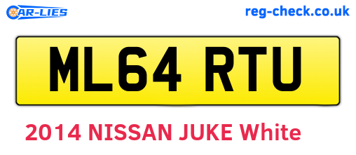 ML64RTU are the vehicle registration plates.