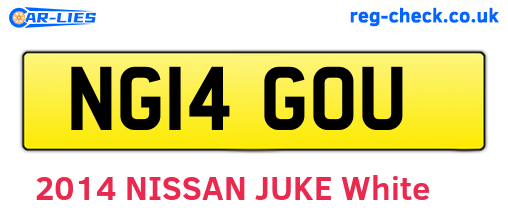 NG14GOU are the vehicle registration plates.