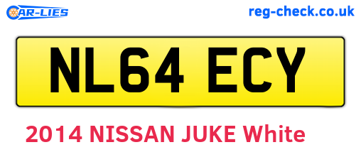 NL64ECY are the vehicle registration plates.