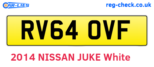 RV64OVF are the vehicle registration plates.