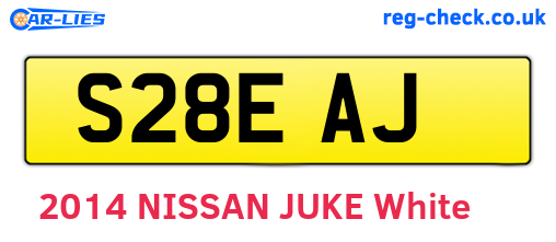 S28EAJ are the vehicle registration plates.