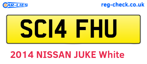 SC14FHU are the vehicle registration plates.