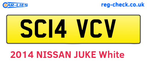 SC14VCV are the vehicle registration plates.