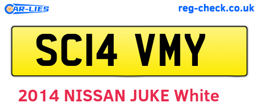 SC14VMY are the vehicle registration plates.