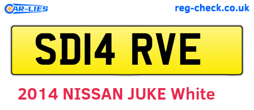 SD14RVE are the vehicle registration plates.
