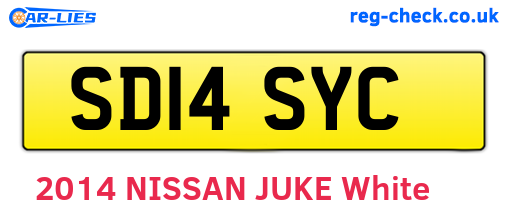 SD14SYC are the vehicle registration plates.