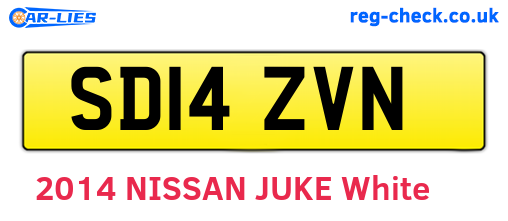 SD14ZVN are the vehicle registration plates.