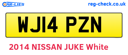 WJ14PZN are the vehicle registration plates.