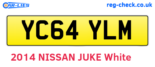 YC64YLM are the vehicle registration plates.