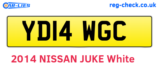 YD14WGC are the vehicle registration plates.