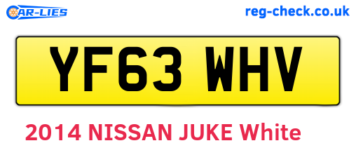 YF63WHV are the vehicle registration plates.