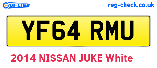 YF64RMU are the vehicle registration plates.