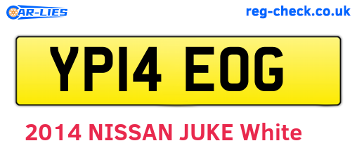 YP14EOG are the vehicle registration plates.