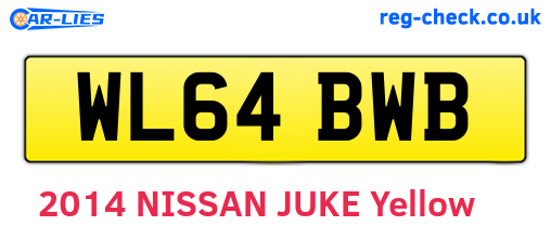 WL64BWB are the vehicle registration plates.