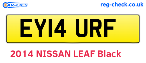 EY14URF are the vehicle registration plates.