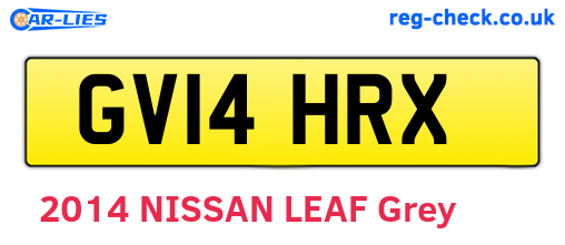 GV14HRX are the vehicle registration plates.