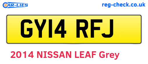 GY14RFJ are the vehicle registration plates.