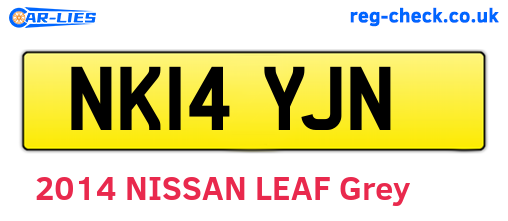 NK14YJN are the vehicle registration plates.