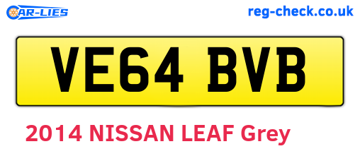 VE64BVB are the vehicle registration plates.