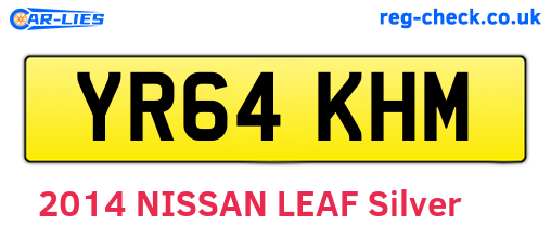 YR64KHM are the vehicle registration plates.