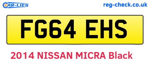 FG64EHS are the vehicle registration plates.
