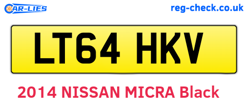 LT64HKV are the vehicle registration plates.
