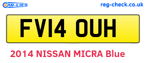 FV14OUH are the vehicle registration plates.