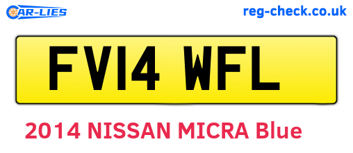 FV14WFL are the vehicle registration plates.