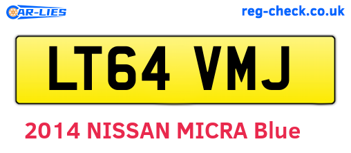 LT64VMJ are the vehicle registration plates.
