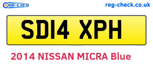 SD14XPH are the vehicle registration plates.