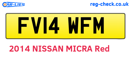 FV14WFM are the vehicle registration plates.