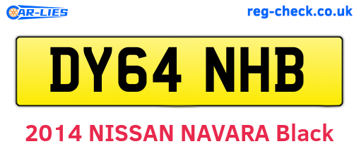 DY64NHB are the vehicle registration plates.