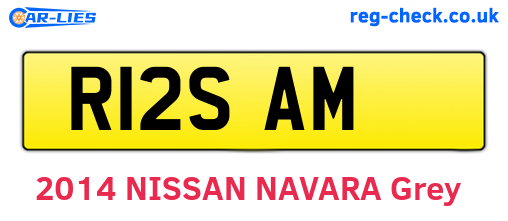 R12SAM are the vehicle registration plates.