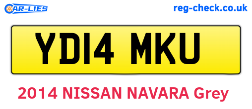 YD14MKU are the vehicle registration plates.