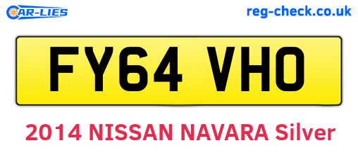 FY64VHO are the vehicle registration plates.