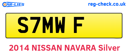 S7MWF are the vehicle registration plates.