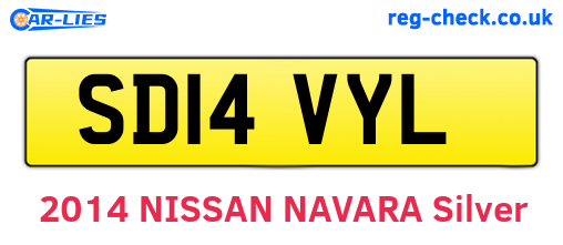 SD14VYL are the vehicle registration plates.