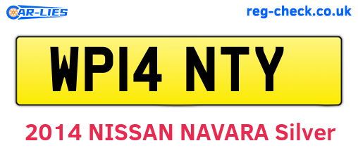 WP14NTY are the vehicle registration plates.