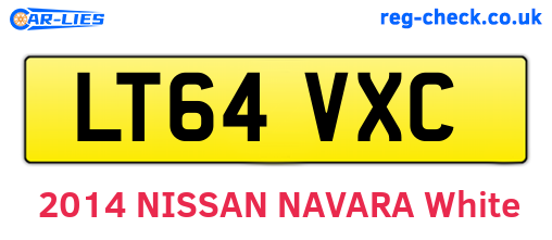 LT64VXC are the vehicle registration plates.