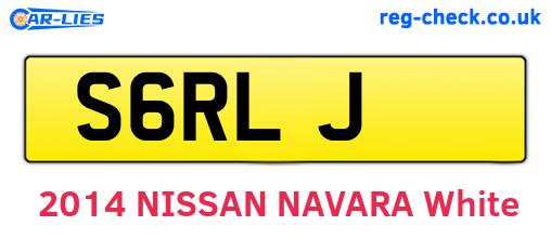 S6RLJ are the vehicle registration plates.