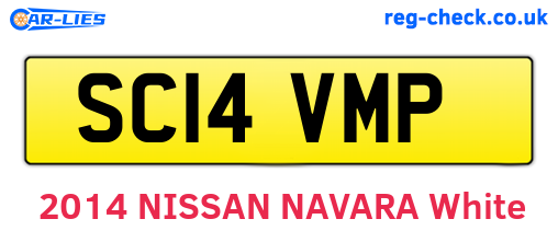 SC14VMP are the vehicle registration plates.